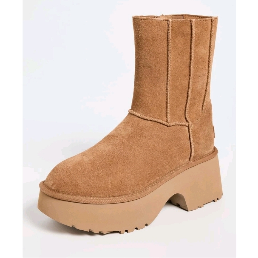 UGG Women's Tan Platform Boots Sz 12